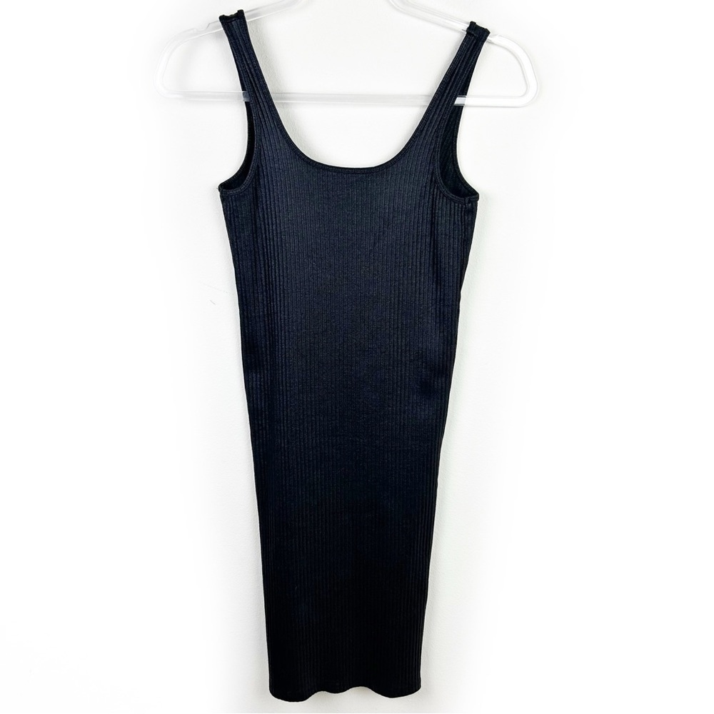 Zara Trafaluc Ribbed sleeveless body con midi dress size: S